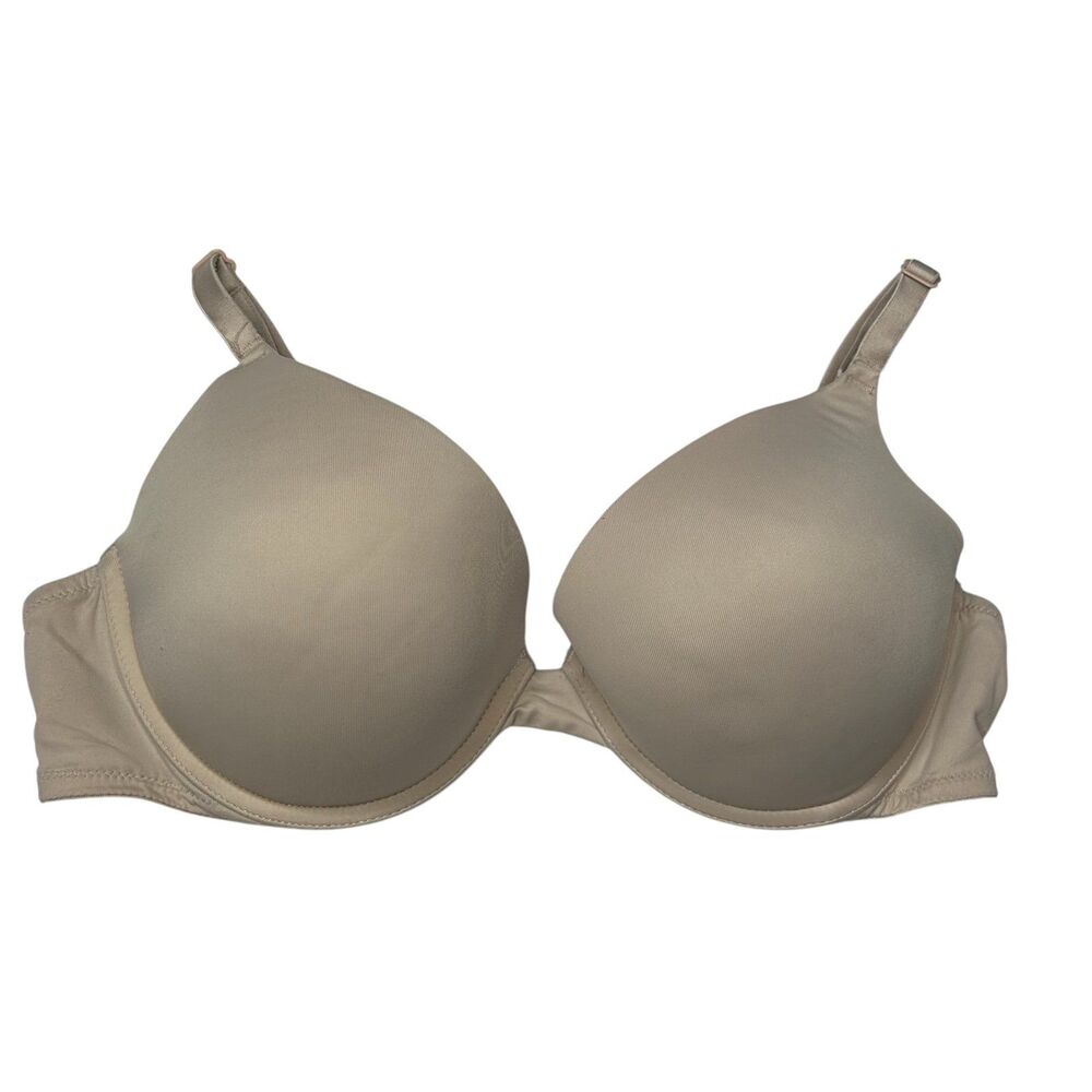 Pink Victoria’s Secret tan push up bra 34D
